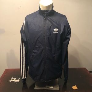Blue Adidas windbreaker